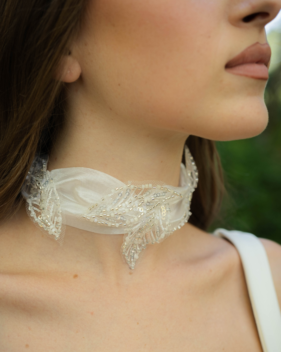 Choker Blanc