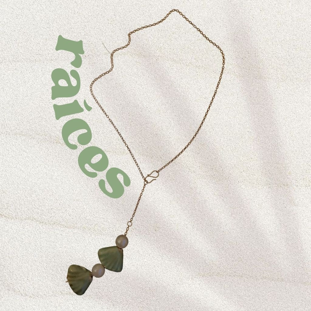 Collar Raices verde