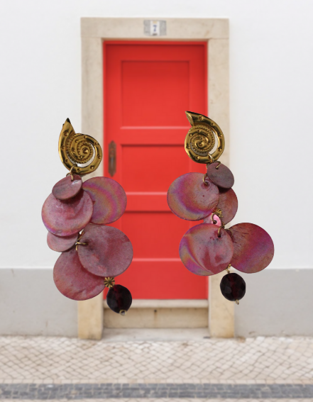 Pendientes Rosa